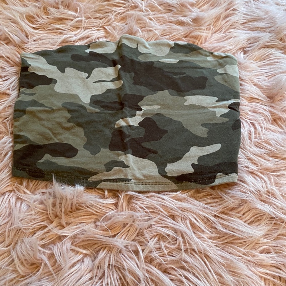 Garage cropped tube top